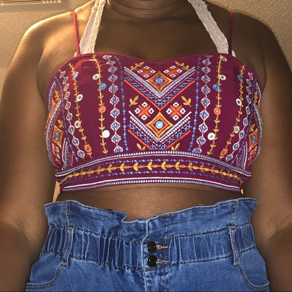 Sequins Crop Top - Picture 3 of 3